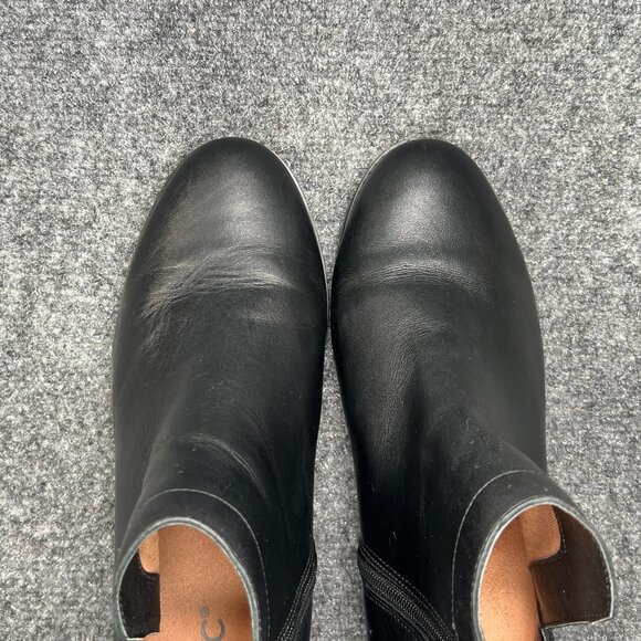 Vionic Clara Ankle Boots Women's Size 9 Black Leather Weather Resistant Booties - Picture 10 of 15